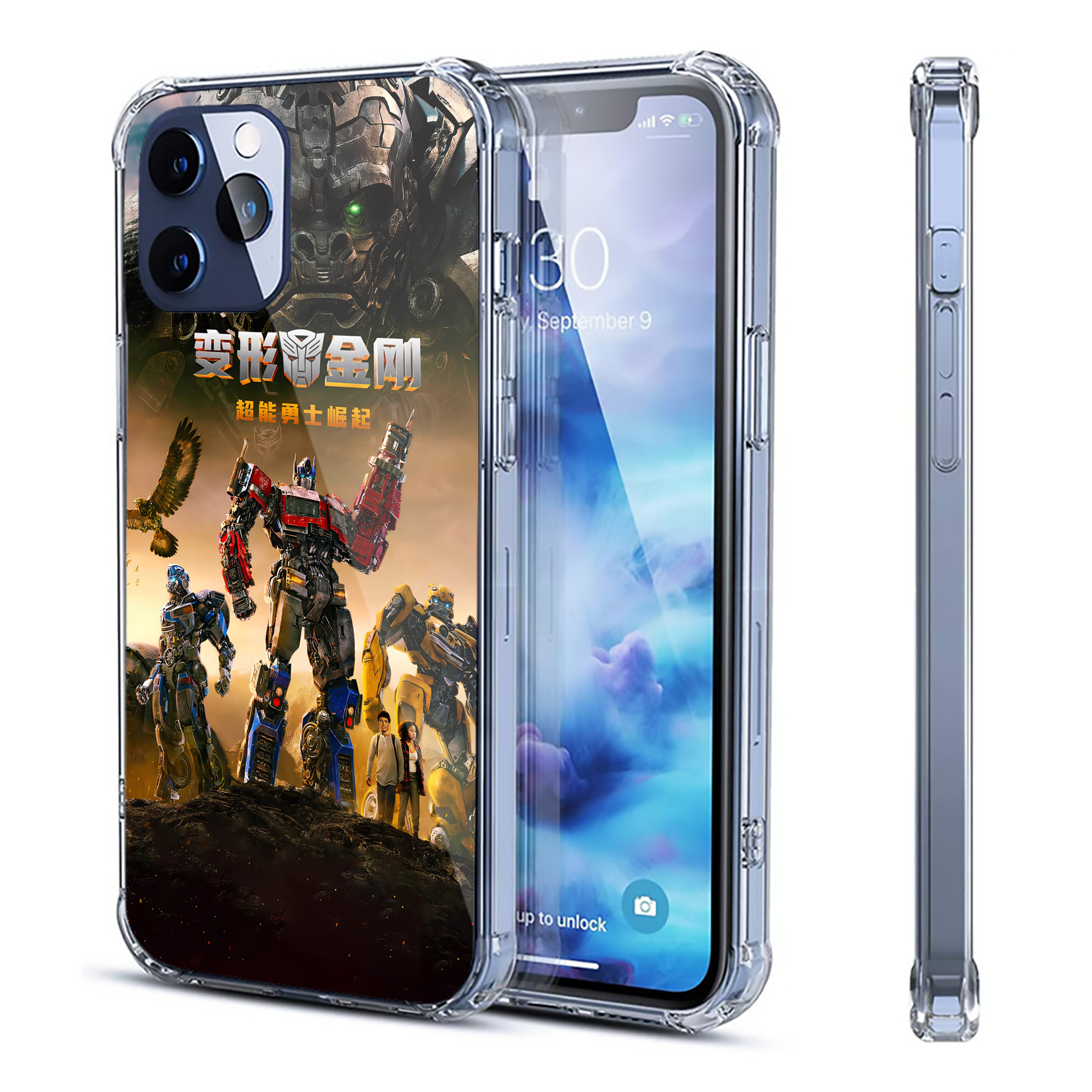 （画像用） Transformers トランスフォーマー 【iPhone 12シリーズ対応】透明スマホケース（クリアソフトケース）
